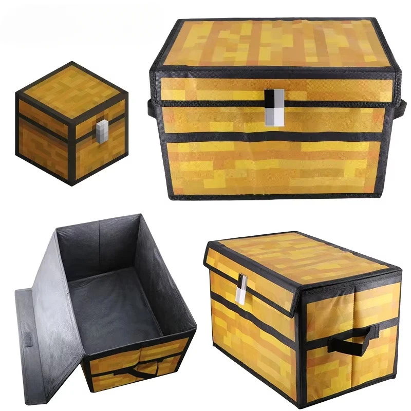 Gaming Console Minecraft - Kotak Penyimpanan Minecraftion Kapasitas Besar, Lipat,