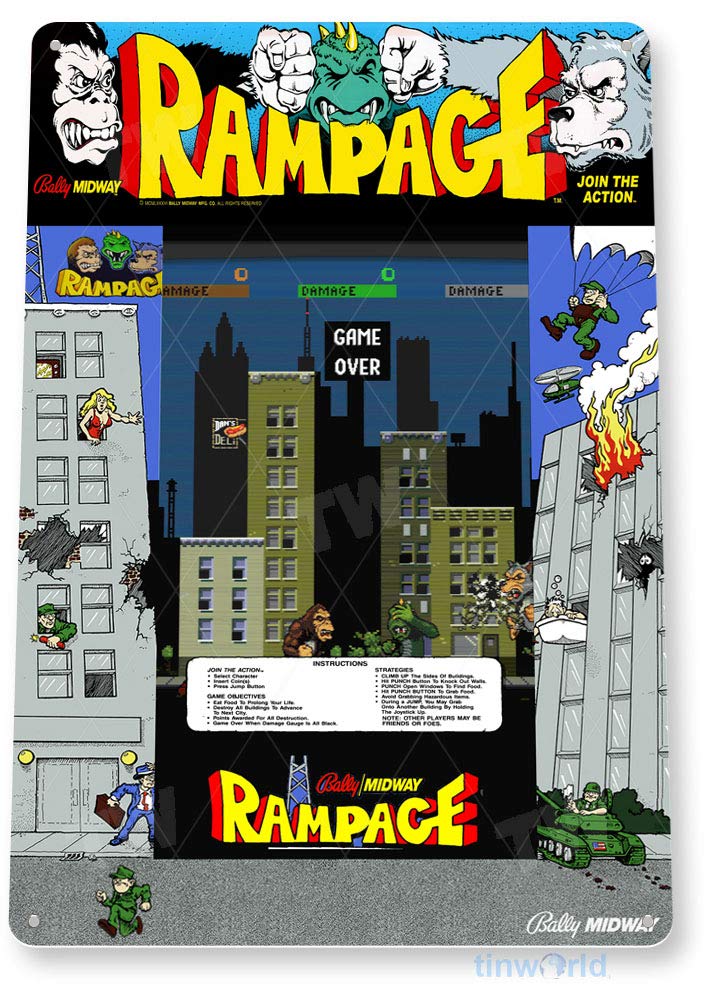 Gaming Console Shop - Tanda TIN Rampage Arcade, Tanda Ruang