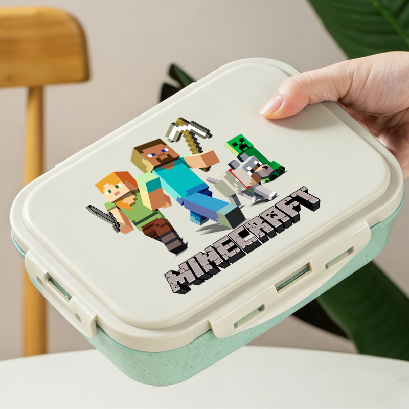 Gaming Console Minecraft - Kotak Makan Siang Bento Minecrafted Wadah