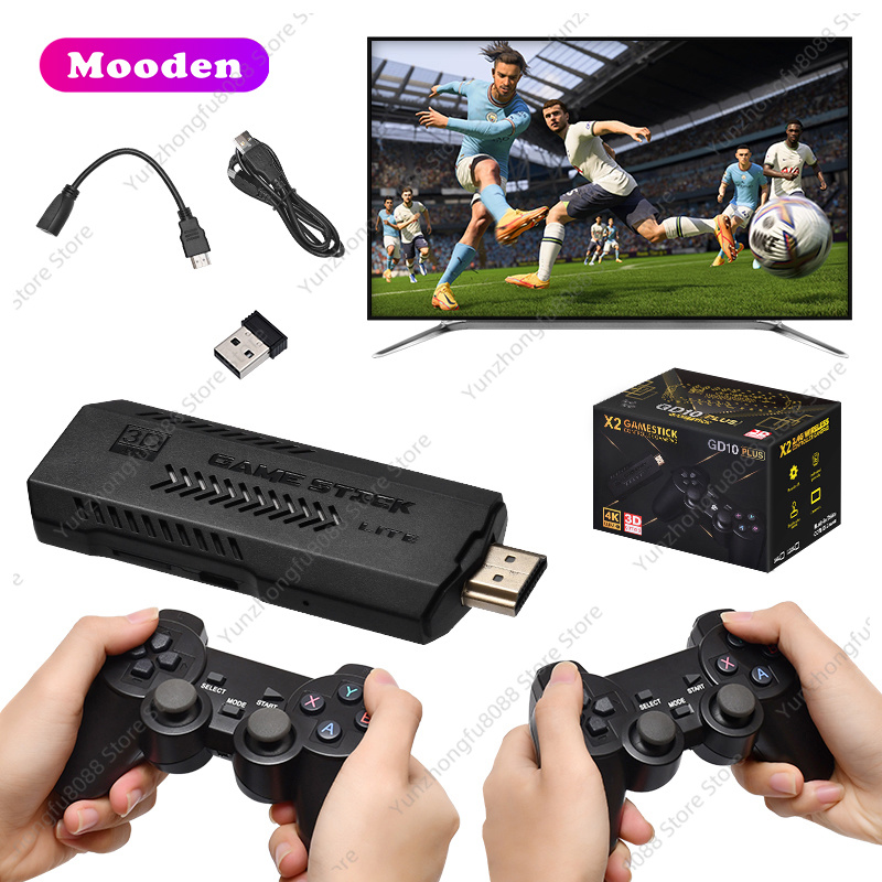 L GD10 Plus Game Stick 4k Blac - Gaming Console X2 ulasan dan harga