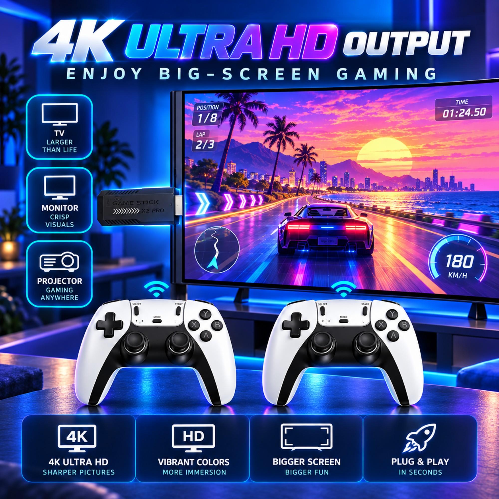 X2 PRO Game Stick, Konsol Vide - Gaming Console X2 ulasan dan harga