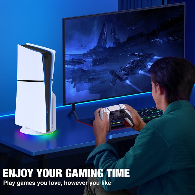 AED7-Stand Vertikal Dengan Lam - Gaming Console Stand ulasan dan harga